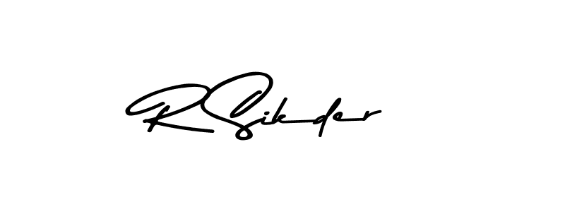 How to make R Sikder signature? Asem Kandis PERSONAL USE is a professional autograph style. Create handwritten signature for R Sikder name. R Sikder signature style 9 images and pictures png