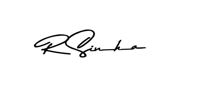 How to make R Sinha signature? Asem Kandis PERSONAL USE is a professional autograph style. Create handwritten signature for R Sinha name. R Sinha signature style 9 images and pictures png