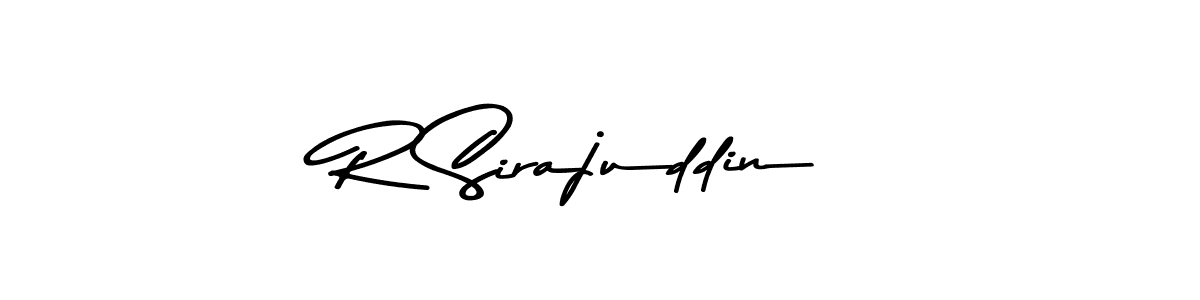 You should practise on your own different ways (Asem Kandis PERSONAL USE) to write your name (R Sirajuddin) in signature. don't let someone else do it for you. R Sirajuddin signature style 9 images and pictures png