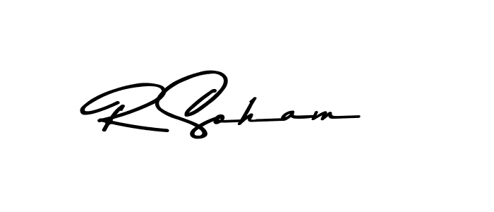 R Soham stylish signature style. Best Handwritten Sign (Asem Kandis PERSONAL USE) for my name. Handwritten Signature Collection Ideas for my name R Soham. R Soham signature style 9 images and pictures png