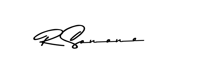 The best way (Asem Kandis PERSONAL USE) to make a short signature is to pick only two or three words in your name. The name R Sonone include a total of six letters. For converting this name. R Sonone signature style 9 images and pictures png