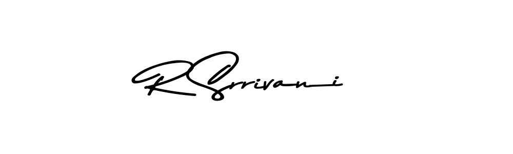 The best way (Asem Kandis PERSONAL USE) to make a short signature is to pick only two or three words in your name. The name R Srrivani include a total of six letters. For converting this name. R Srrivani signature style 9 images and pictures png