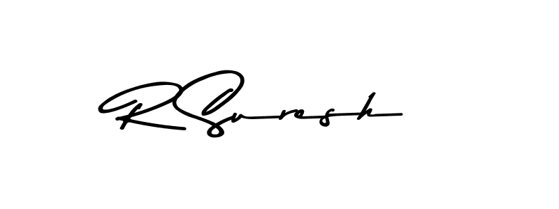 Design your own signature with our free online signature maker. With this signature software, you can create a handwritten (Asem Kandis PERSONAL USE) signature for name R Suresh. R Suresh signature style 9 images and pictures png