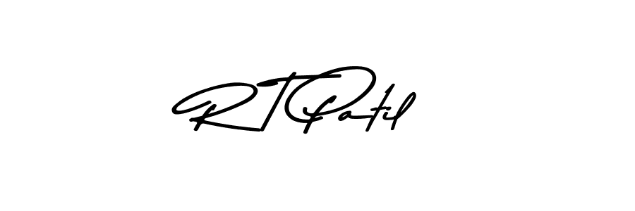 Make a beautiful signature design for name R T Patil. With this signature (Asem Kandis PERSONAL USE) style, you can create a handwritten signature for free. R T Patil signature style 9 images and pictures png