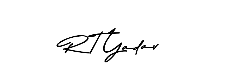 You should practise on your own different ways (Asem Kandis PERSONAL USE) to write your name (R T Yadav) in signature. don't let someone else do it for you. R T Yadav signature style 9 images and pictures png