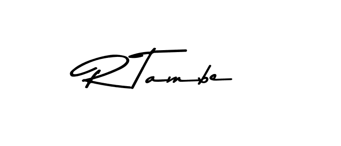 Similarly Asem Kandis PERSONAL USE is the best handwritten signature design. Signature creator online .You can use it as an online autograph creator for name R Tambe. R Tambe signature style 9 images and pictures png