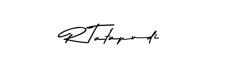 Use a signature maker to create a handwritten signature online. With this signature software, you can design (Asem Kandis PERSONAL USE) your own signature for name R Tatapudi. R Tatapudi signature style 9 images and pictures png
