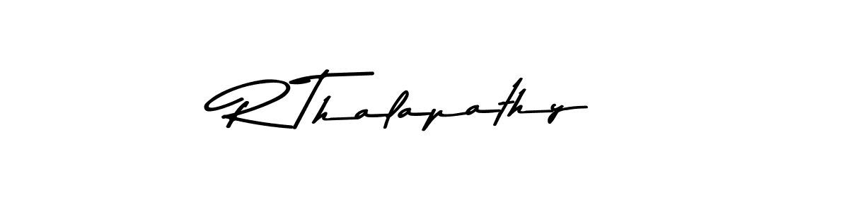 Create a beautiful signature design for name R Thalapathy. With this signature (Asem Kandis PERSONAL USE) fonts, you can make a handwritten signature for free. R Thalapathy signature style 9 images and pictures png