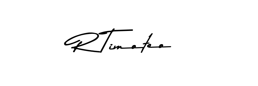 This is the best signature style for the R Timoteo name. Also you like these signature font (Asem Kandis PERSONAL USE). Mix name signature. R Timoteo signature style 9 images and pictures png