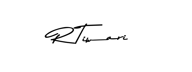 Use a signature maker to create a handwritten signature online. With this signature software, you can design (Asem Kandis PERSONAL USE) your own signature for name R Tiwari. R Tiwari signature style 9 images and pictures png