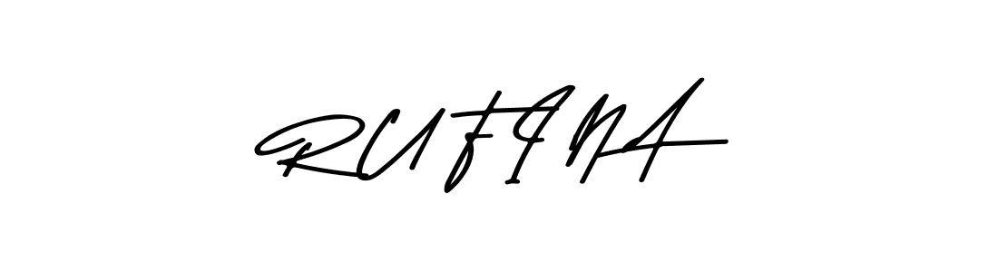 Make a beautiful signature design for name R U F I N A. Use this online signature maker to create a handwritten signature for free. R U F I N A signature style 9 images and pictures png