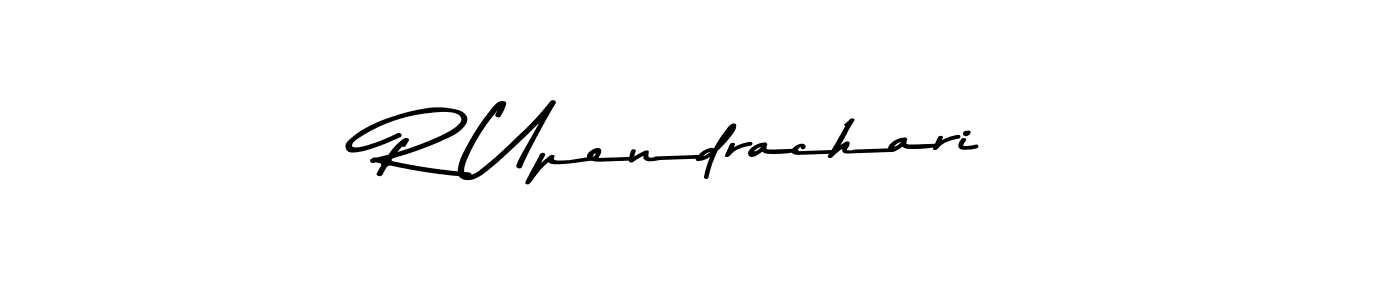 R Upendrachari stylish signature style. Best Handwritten Sign (Asem Kandis PERSONAL USE) for my name. Handwritten Signature Collection Ideas for my name R Upendrachari. R Upendrachari signature style 9 images and pictures png