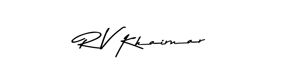 Make a beautiful signature design for name R V Khairnar. Use this online signature maker to create a handwritten signature for free. R V Khairnar signature style 9 images and pictures png