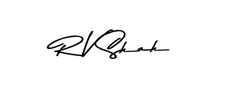 Make a beautiful signature design for name R V Shah. Use this online signature maker to create a handwritten signature for free. R V Shah signature style 9 images and pictures png