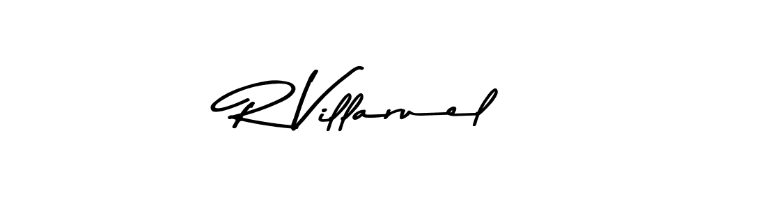 Make a beautiful signature design for name R Villaruel. With this signature (Asem Kandis PERSONAL USE) style, you can create a handwritten signature for free. R Villaruel signature style 9 images and pictures png