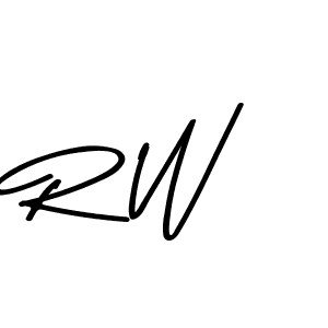 Design your own signature with our free online signature maker. With this signature software, you can create a handwritten (Asem Kandis PERSONAL USE) signature for name R W. R W signature style 9 images and pictures png