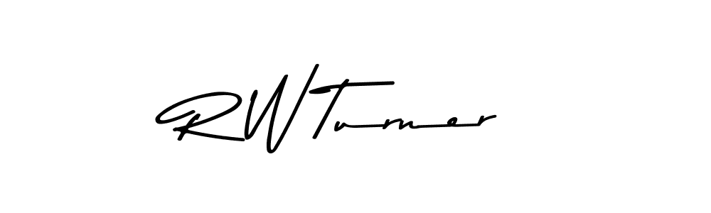 Similarly Asem Kandis PERSONAL USE is the best handwritten signature design. Signature creator online .You can use it as an online autograph creator for name R W Turner. R W Turner signature style 9 images and pictures png