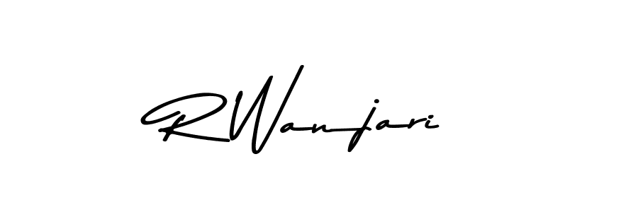 You can use this online signature creator to create a handwritten signature for the name R Wanjari. This is the best online autograph maker. R Wanjari signature style 9 images and pictures png