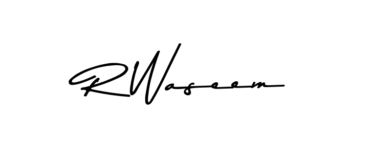 This is the best signature style for the R Waseem name. Also you like these signature font (Asem Kandis PERSONAL USE). Mix name signature. R Waseem signature style 9 images and pictures png