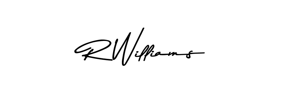 R Williams stylish signature style. Best Handwritten Sign (Asem Kandis PERSONAL USE) for my name. Handwritten Signature Collection Ideas for my name R Williams. R Williams signature style 9 images and pictures png
