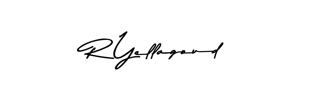 R Yellagoud stylish signature style. Best Handwritten Sign (Asem Kandis PERSONAL USE) for my name. Handwritten Signature Collection Ideas for my name R Yellagoud. R Yellagoud signature style 9 images and pictures png