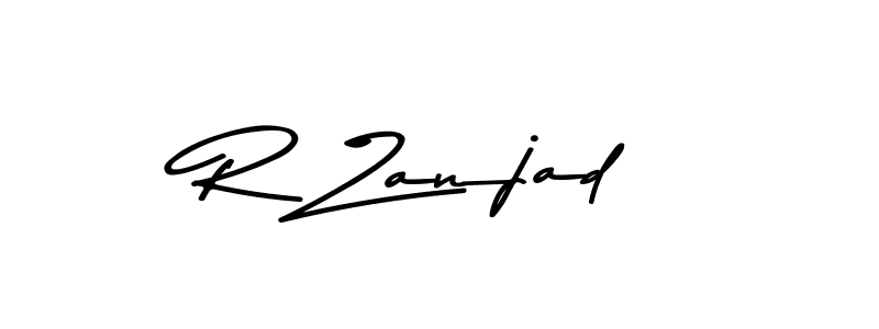 The best way (Asem Kandis PERSONAL USE) to make a short signature is to pick only two or three words in your name. The name R Zanjad include a total of six letters. For converting this name. R Zanjad signature style 9 images and pictures png