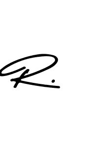 Create a beautiful signature design for name R.. With this signature (Asem Kandis PERSONAL USE) fonts, you can make a handwritten signature for free. R. signature style 9 images and pictures png