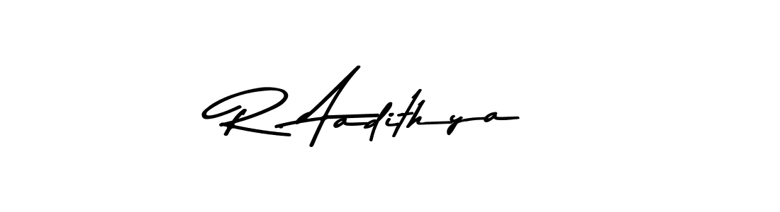 Also You can easily find your signature by using the search form. We will create R. Aadithya name handwritten signature images for you free of cost using Asem Kandis PERSONAL USE sign style. R. Aadithya signature style 9 images and pictures png