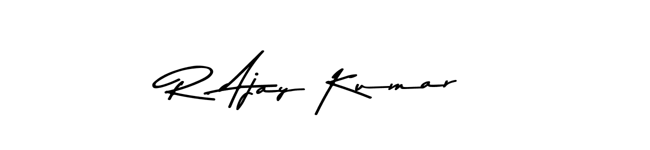 You should practise on your own different ways (Asem Kandis PERSONAL USE) to write your name (R. Ajay Kumar) in signature. don't let someone else do it for you. R. Ajay Kumar signature style 9 images and pictures png