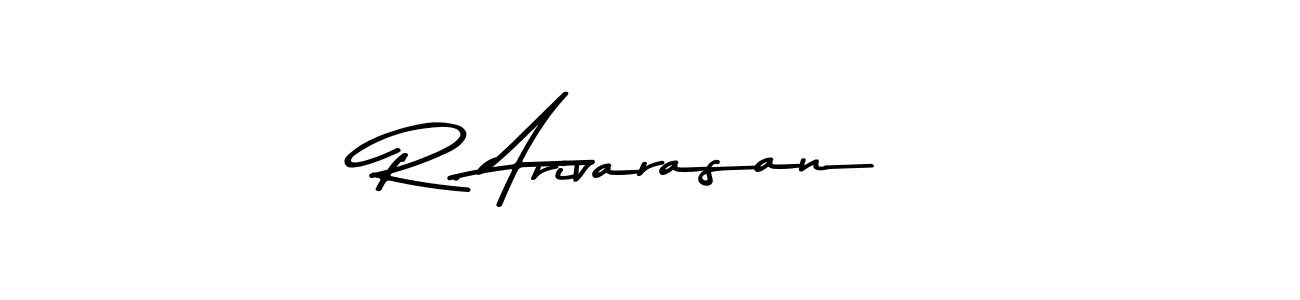 You should practise on your own different ways (Asem Kandis PERSONAL USE) to write your name (R. Arivarasan) in signature. don't let someone else do it for you. R. Arivarasan signature style 9 images and pictures png