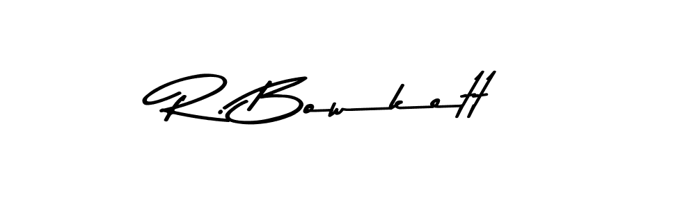 Create a beautiful signature design for name R. Bowkett. With this signature (Asem Kandis PERSONAL USE) fonts, you can make a handwritten signature for free. R. Bowkett signature style 9 images and pictures png