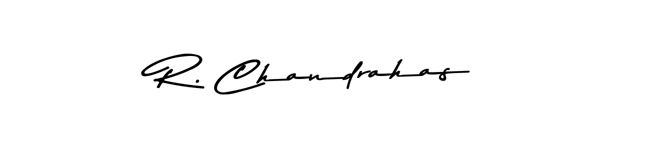 The best way (Asem Kandis PERSONAL USE) to make a short signature is to pick only two or three words in your name. The name R. Chandrahas include a total of six letters. For converting this name. R. Chandrahas signature style 9 images and pictures png