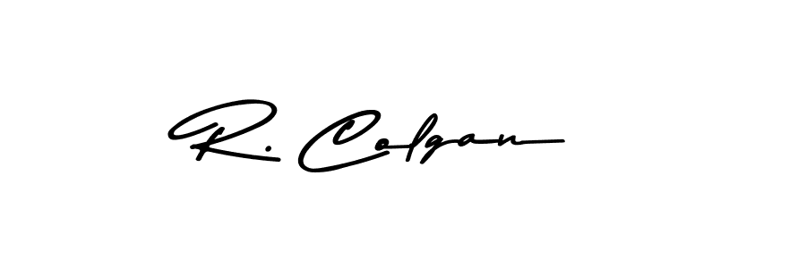 How to make R. Colgan name signature. Use Asem Kandis PERSONAL USE style for creating short signs online. This is the latest handwritten sign. R. Colgan signature style 9 images and pictures png