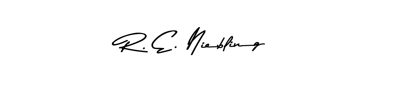 How to Draw R. E. Niebling signature style? Asem Kandis PERSONAL USE is a latest design signature styles for name R. E. Niebling. R. E. Niebling signature style 9 images and pictures png