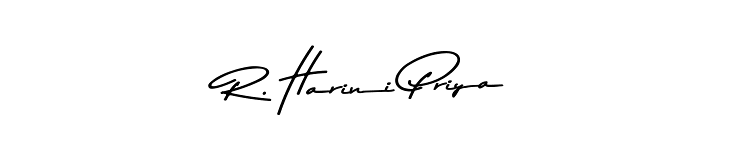 Create a beautiful signature design for name R. Harini Priya. With this signature (Asem Kandis PERSONAL USE) fonts, you can make a handwritten signature for free. R. Harini Priya signature style 9 images and pictures png