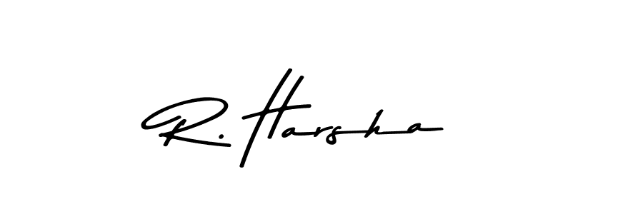 You should practise on your own different ways (Asem Kandis PERSONAL USE) to write your name (R. Harsha) in signature. don't let someone else do it for you. R. Harsha signature style 9 images and pictures png