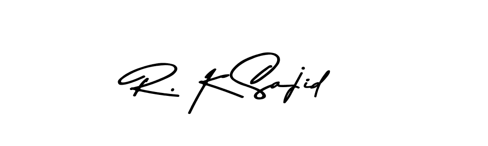 You can use this online signature creator to create a handwritten signature for the name R. K Sajid. This is the best online autograph maker. R. K Sajid signature style 9 images and pictures png