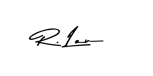 Create a beautiful signature design for name R. Lou. With this signature (Asem Kandis PERSONAL USE) fonts, you can make a handwritten signature for free. R. Lou signature style 9 images and pictures png