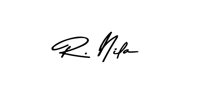 The best way (Asem Kandis PERSONAL USE) to make a short signature is to pick only two or three words in your name. The name R. Nila include a total of six letters. For converting this name. R. Nila signature style 9 images and pictures png
