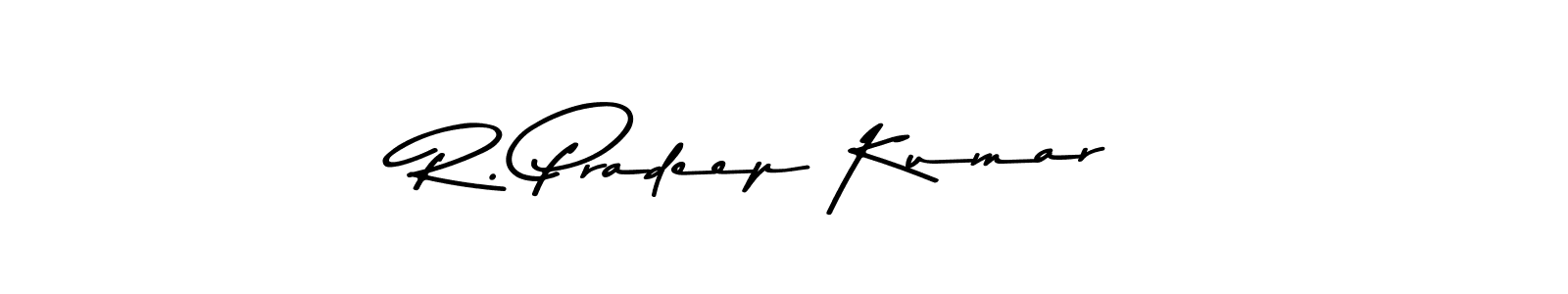 Make a beautiful signature design for name R. Pradeep Kumar. With this signature (Asem Kandis PERSONAL USE) style, you can create a handwritten signature for free. R. Pradeep Kumar signature style 9 images and pictures png