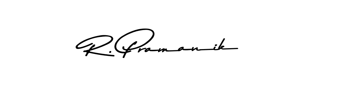 Design your own signature with our free online signature maker. With this signature software, you can create a handwritten (Asem Kandis PERSONAL USE) signature for name R. Pramanik. R. Pramanik signature style 9 images and pictures png