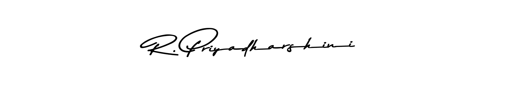 Make a beautiful signature design for name R. Priyadharshini. With this signature (Asem Kandis PERSONAL USE) style, you can create a handwritten signature for free. R. Priyadharshini signature style 9 images and pictures png