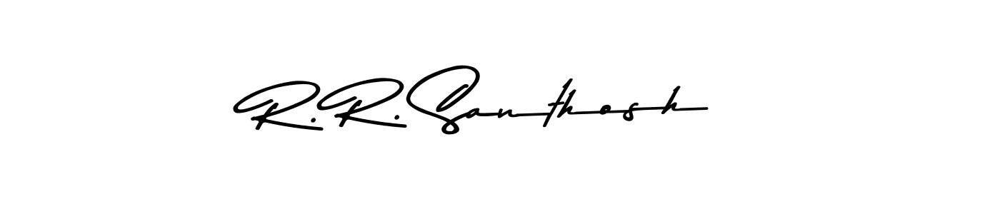 Asem Kandis PERSONAL USE is a professional signature style that is perfect for those who want to add a touch of class to their signature. It is also a great choice for those who want to make their signature more unique. Get R. R. Santhosh name to fancy signature for free. R. R. Santhosh signature style 9 images and pictures png