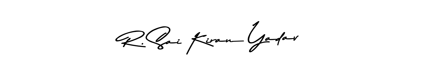 This is the best signature style for the R. Sai Kiran Yadav name. Also you like these signature font (Asem Kandis PERSONAL USE). Mix name signature. R. Sai Kiran Yadav signature style 9 images and pictures png