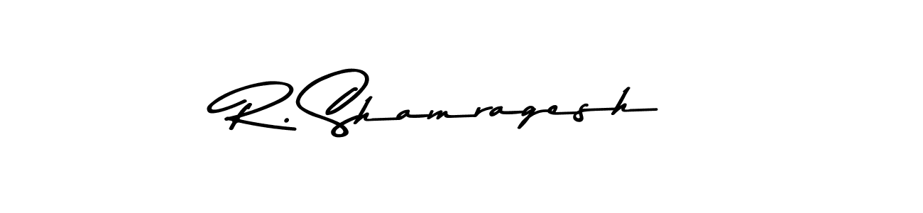 Design your own signature with our free online signature maker. With this signature software, you can create a handwritten (Asem Kandis PERSONAL USE) signature for name R. Shamragesh. R. Shamragesh signature style 9 images and pictures png
