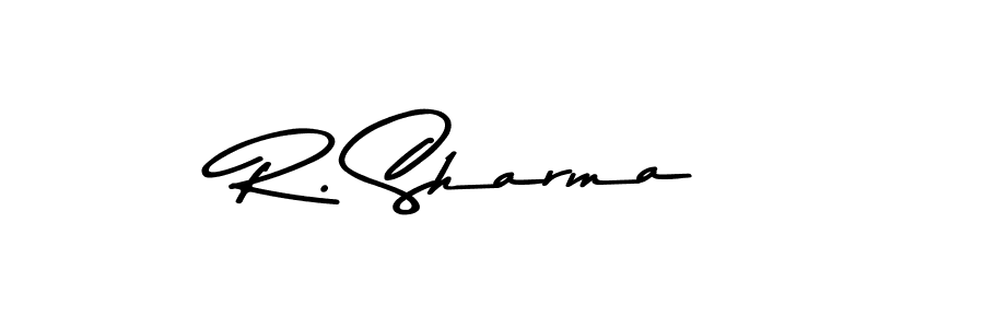 You should practise on your own different ways (Asem Kandis PERSONAL USE) to write your name (R. Sharma) in signature. don't let someone else do it for you. R. Sharma signature style 9 images and pictures png