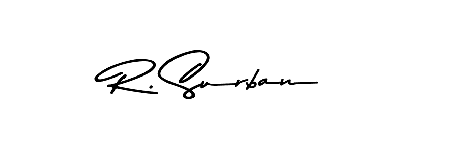 You can use this online signature creator to create a handwritten signature for the name R. Surban. This is the best online autograph maker. R. Surban signature style 9 images and pictures png