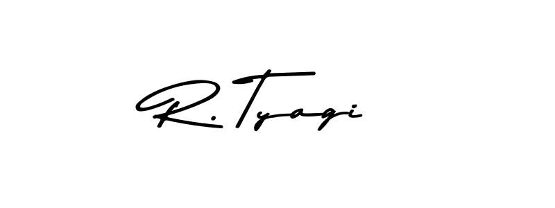 This is the best signature style for the R. Tyagi name. Also you like these signature font (Asem Kandis PERSONAL USE). Mix name signature. R. Tyagi signature style 9 images and pictures png