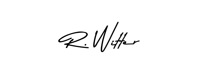 Design your own signature with our free online signature maker. With this signature software, you can create a handwritten (Asem Kandis PERSONAL USE) signature for name R. Witter. R. Witter signature style 9 images and pictures png