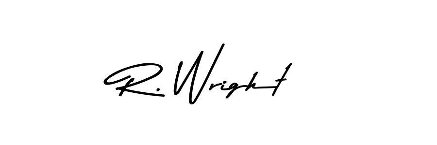 Create a beautiful signature design for name R. Wright. With this signature (Asem Kandis PERSONAL USE) fonts, you can make a handwritten signature for free. R. Wright signature style 9 images and pictures png